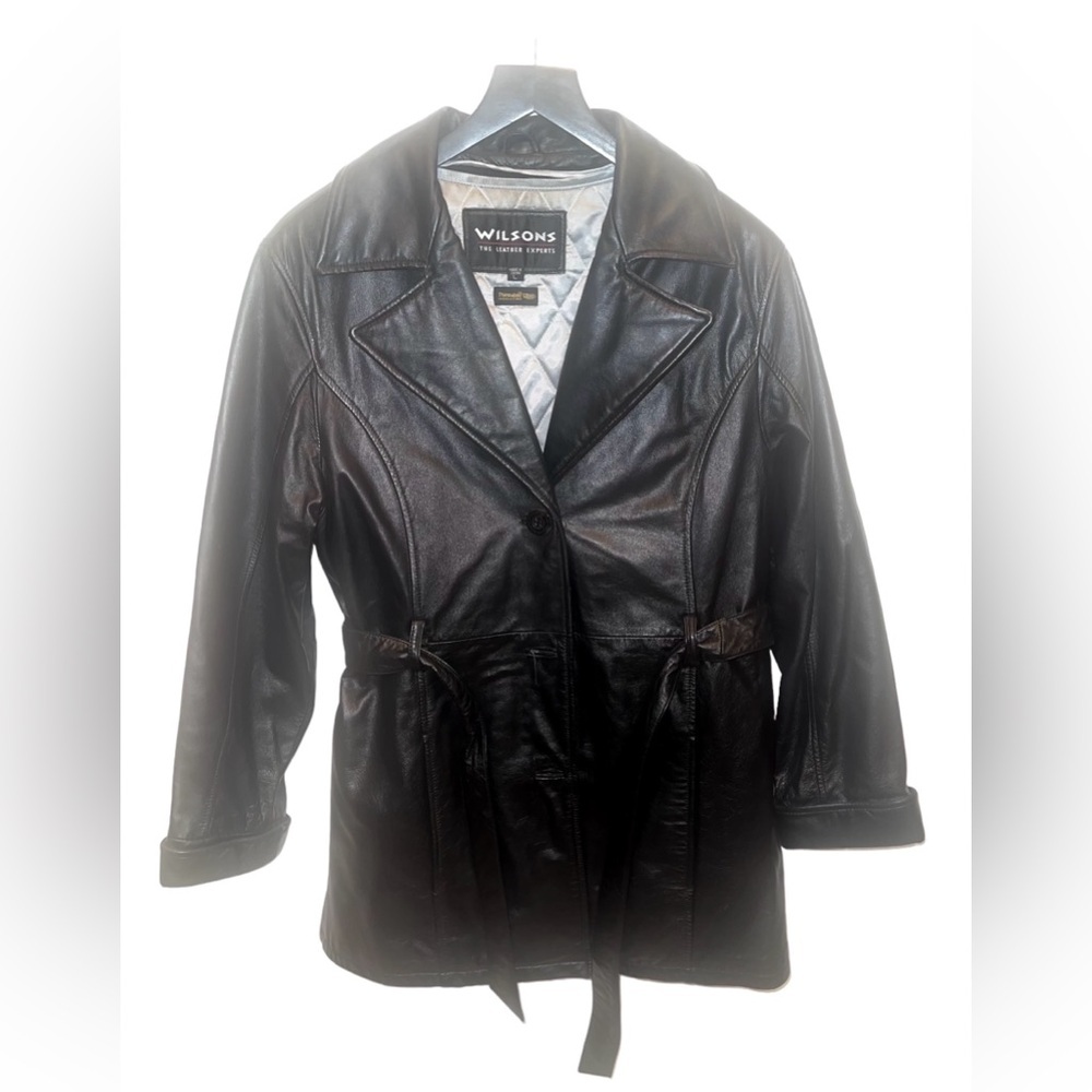 Wilson’s The Leather Experts, Men’s Leather Jacket, Leather Blazer, Black, Large
